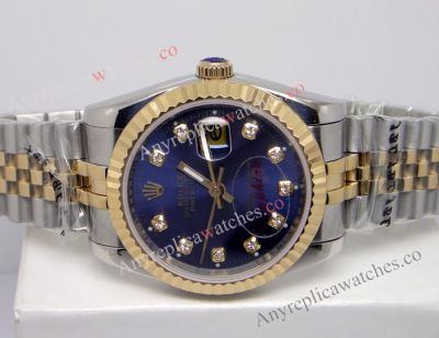 Rolex Datejust Blue Face Jubilee 36mm Men Watch - Rolex 16233 Fake Bracelet